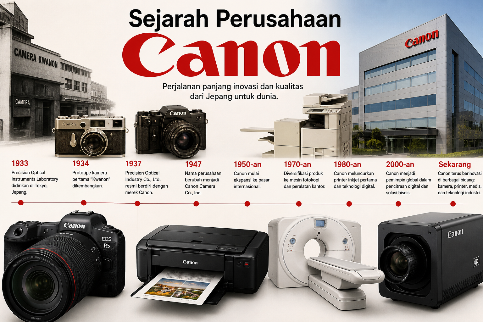 Sejarah Perusahaan Canon